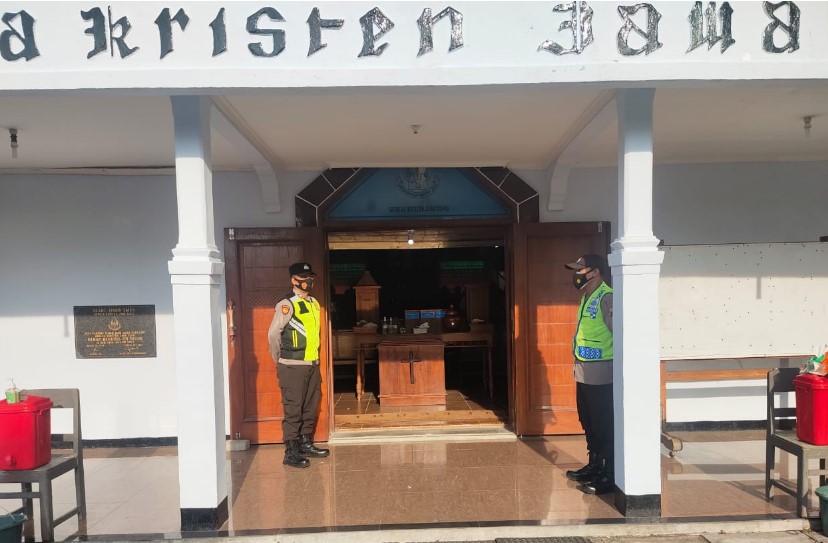 pengamanan di gereja gereja dan kondusif