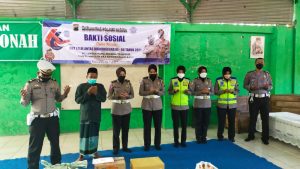 Jelang HUT Bhayangkara Ke 66, Satlantas Polres Blora Salurkan Bansos Di Ponpes & Panti Asuhan