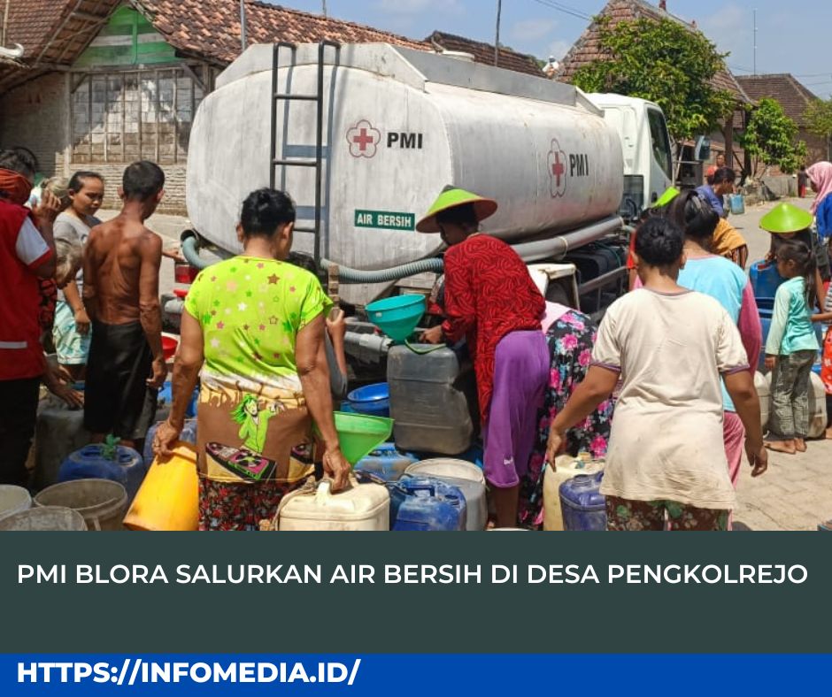 PMI Blora Salurkan Air Bersih di Desa Pengkolrejo