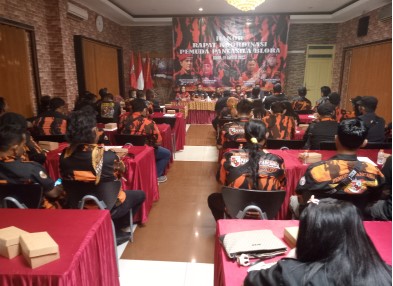 Rapat Koordinasi MPC PP Blora dihadiri Sekretaris MPC, Nur Hasim, Humas, Hadi Suhartono beserta anggota PP perwakilan kabupaten/kota, di Hotel Kencana, pada Rabu (18/8/2022).