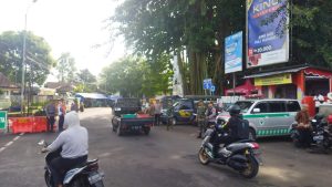 Pos Pengamanan Lebaran Idul Fitri 1444 H Tahun 2023 di Bundaran Sukorejo, Sabtu (29/4/2023).