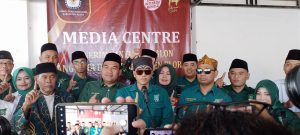 PKB Blora usai mendaftarkan 45 bacaleg di KPU Blora, Sabtu (13/5).