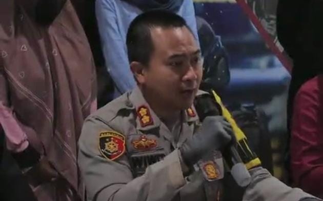 Wakapolrestabes Semarang AKBP Wiwit Ari Wibisono saat konferensi pers baru baru ini, Selasa (18/7/2023).
