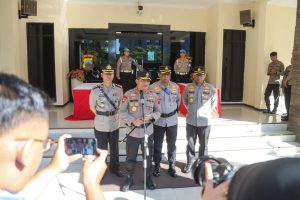 Kapolda Jateng Irjen Pol Ahmad Luthfi usai memimpin sertijab PJU dan Kapolres di Gedung Borobudur Mapolda Jateng, Kamis (20/7/2023) pagi.