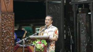 Wakapolri Komjen Pol. Agus Andrianto saat memberikan sambutan ramah tamah di Pendopo Rumdin Bupati Blora Selasa (25/7/2023).