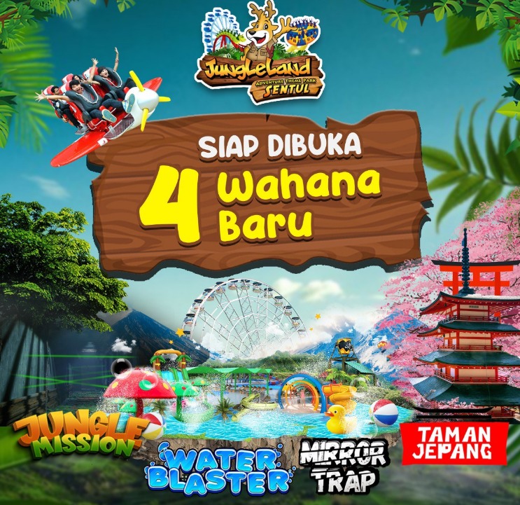 Jungleland Adventure Themepark, Sentul Bogor Kenalkan 4 Wahana Baru