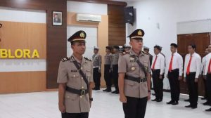 Upacara Serah Terima Jabatan (Setijab) Kasatreskrim Polres Blora, Jumat (11/8/2023).