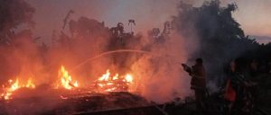 Kondisi rumah almarhum Palil di Desa Sumberejo Kecamatan Randublatung Kabupaten Blora yang ludes terbakar dilalap sijago merah.