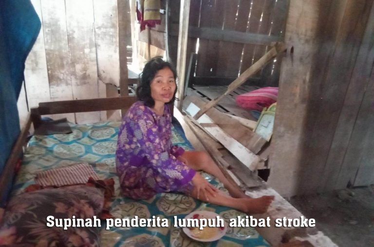 Supinah saat disambangi dirumahnya di Desa Sumberagung, Banjarejo Blora.