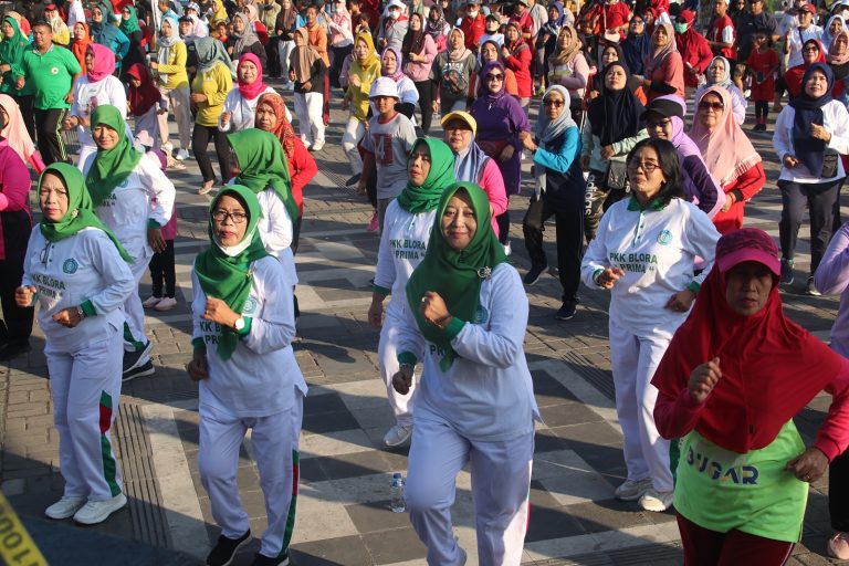 jalan sehat dalam rangka peringatan Hari Kesehatan Nasional