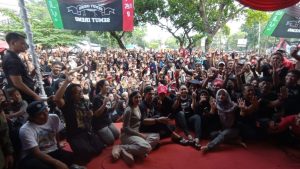 Petani Hutan di Rembang saat Ngopi Bareng Kaesang, Minggu (17/12/2023).