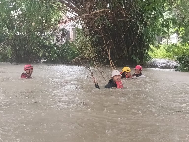 Tim Sar gabungan berhasil menemukan balita yang hilang di Sungai Petarukan Pemalang, Senin (29/1/2024).