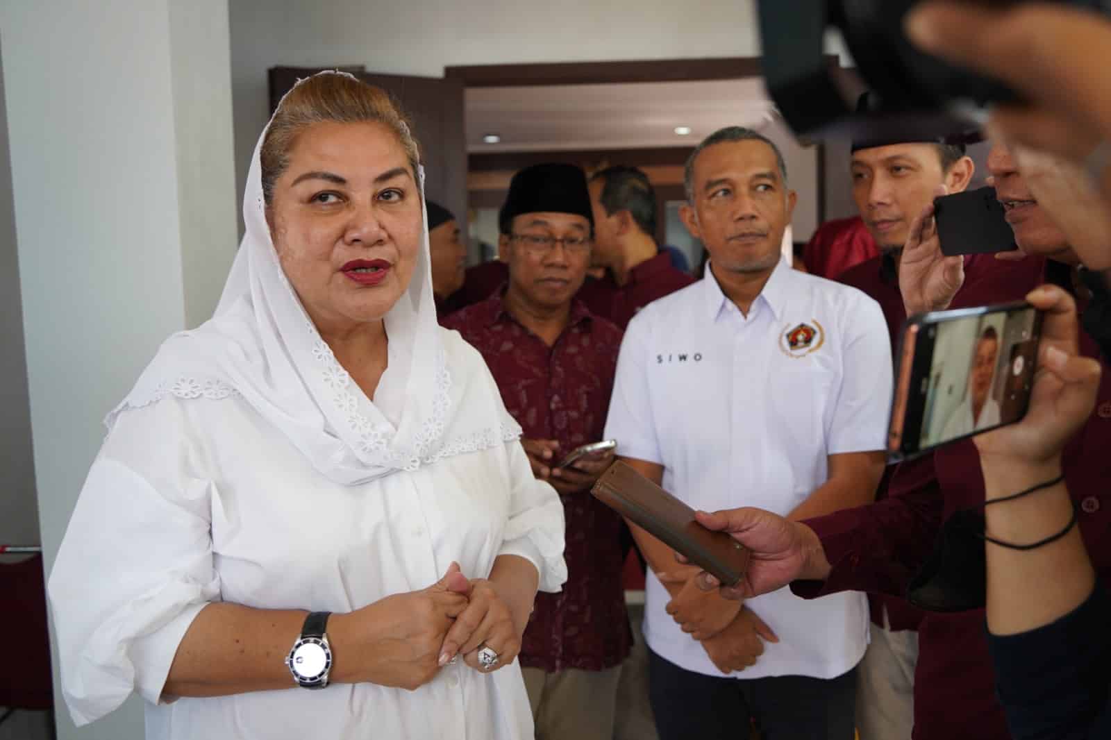 Wali Kota Semarang, Hevearita Gunaryanti Rahayu saat menghadiri Hari Pers Nasional 2024 di Gedung Pers Jalan Tri Lomba Juang No 10 Kota Semarang, Sabtu (9/2/2024).