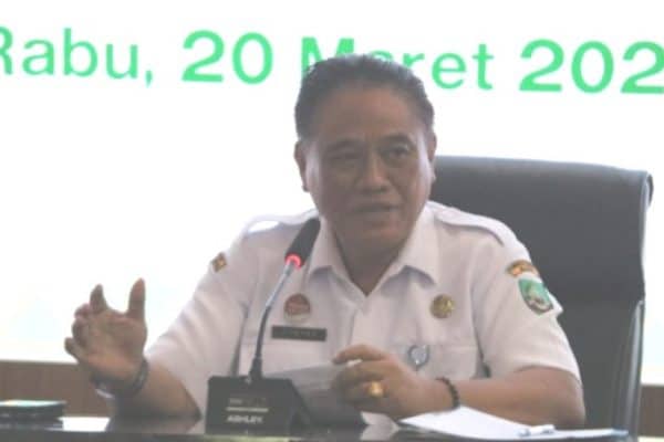 Sekda Blora, Komang Gede Irawadi saat menghadiri acara Penyerahan SK kepada 83 Kepala Sekolah SD dan SMP di aula Gedung B Dinas Pendidikan Blora, Rabu (20/3/2024).