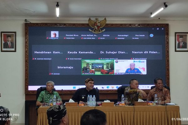 Forum Group Discussion (FGD) DBH Migas yang diselenggarakan di ruang pertemuan Setda Blora, Sabtu (1/6/2024).