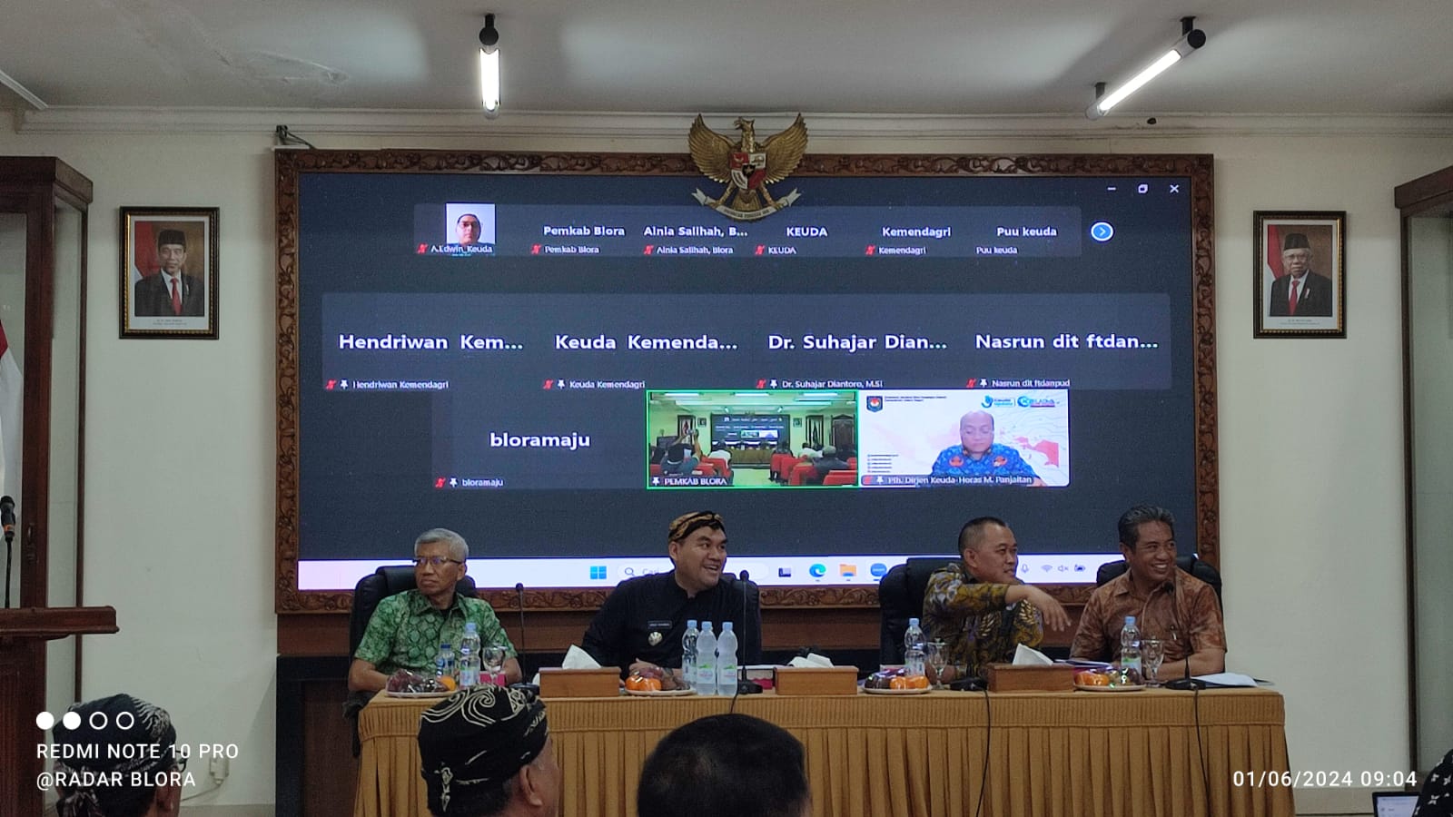 Forum Group Discussion (FGD) DBH Migas yang diselenggarakan di ruang pertemuan Setda Blora, Sabtu (1/6/2024).