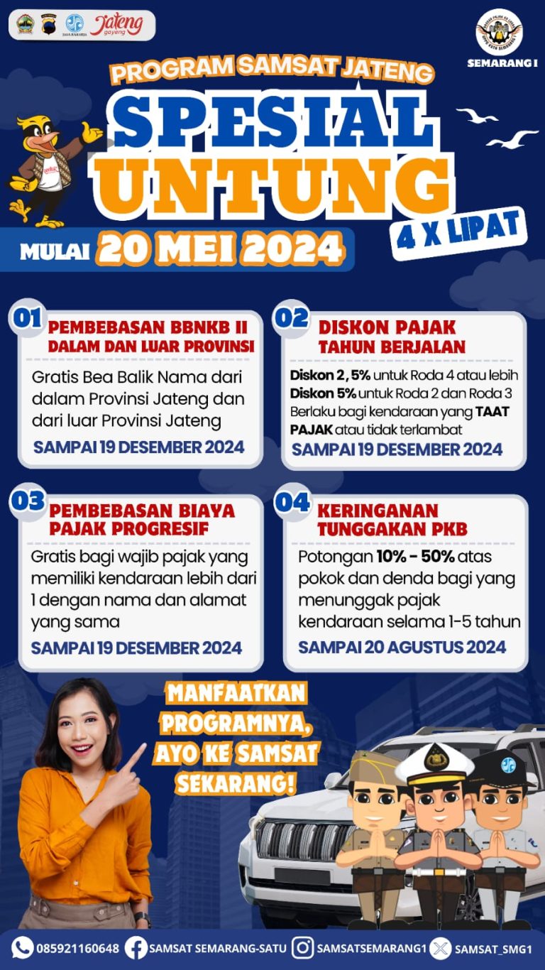 Asik! Bayar Pajak Kendaraan Dapat Untung 4 Kali Lipat