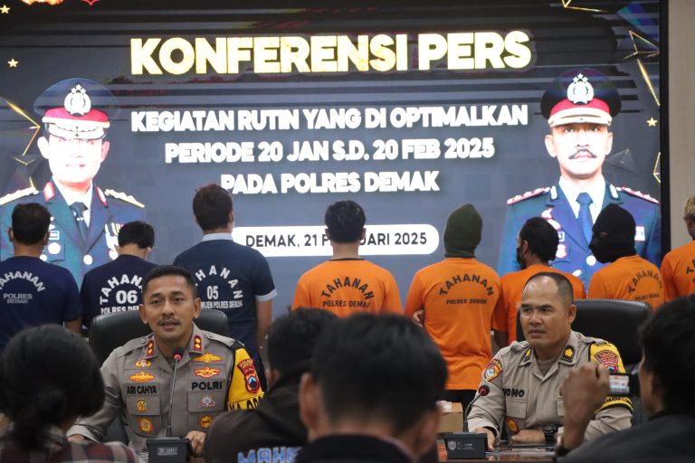 Polres Demak Ungkap 5 Kasus Narkoba Jelang Ramadhan