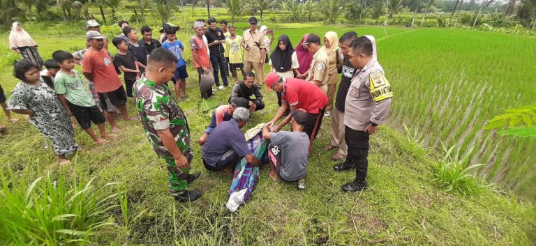 Lansia Warga Mrebet Purbalingga Ditemukan Meninggal di Sawah
