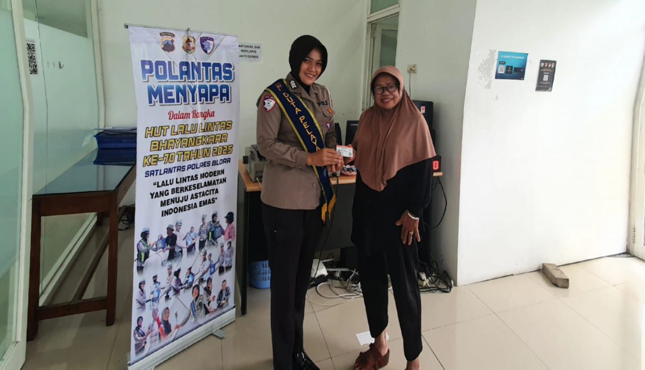 Brigadir Venita, Duta Pelayanan Satpas SIM Satlantas Polres Blora