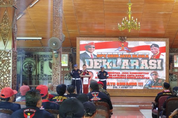 DPD Grib Jaya Blora Deklarasi: Jalin Sinergitas, Jaga Kondusivitas, Wujudkan Blora Cinta Damai