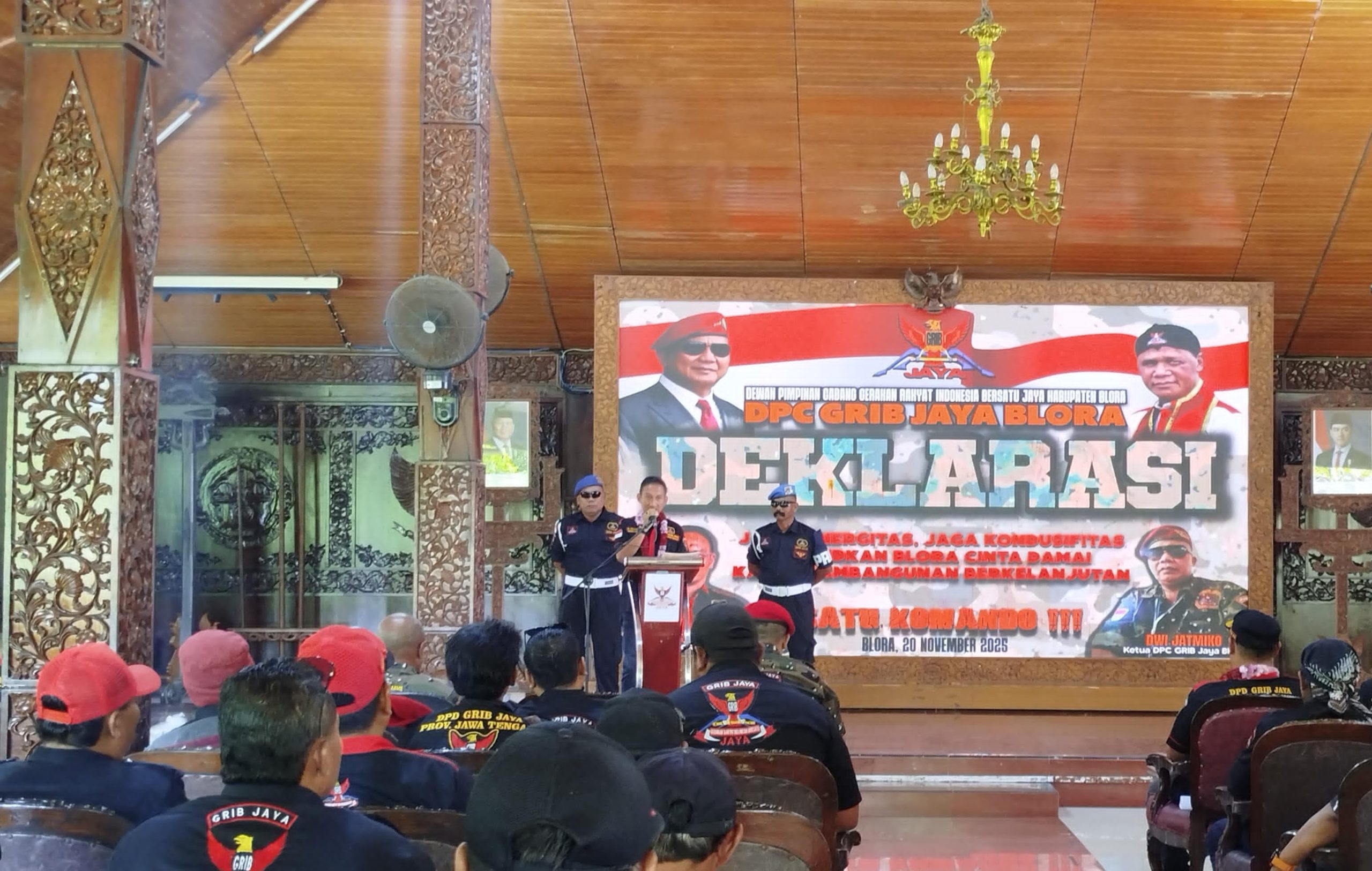 DPD Grib Jaya Blora Deklarasi: Jalin Sinergitas, Jaga Kondusivitas, Wujudkan Blora Cinta Damai