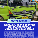 Truk tronton tabrak lima motor di Blora, Jawa Tengah, satu orang meninggal