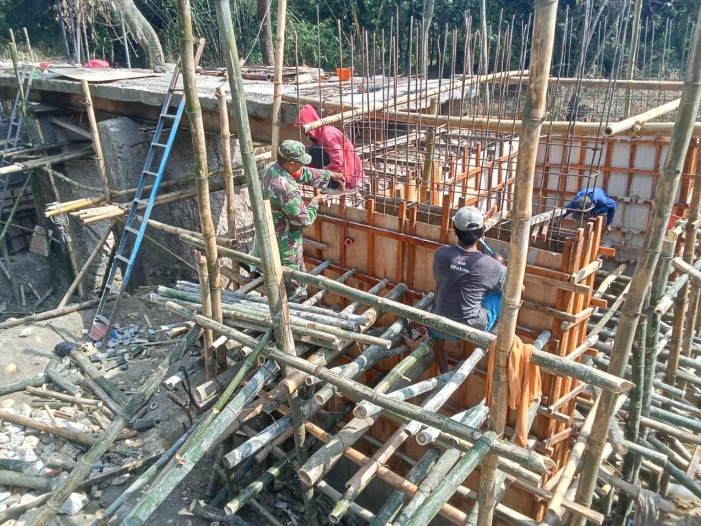 Pembangunan Jembatan Garuda di Desa Jati, Kecamatan Jati, Kabupaten Blora, Jawa Tengah