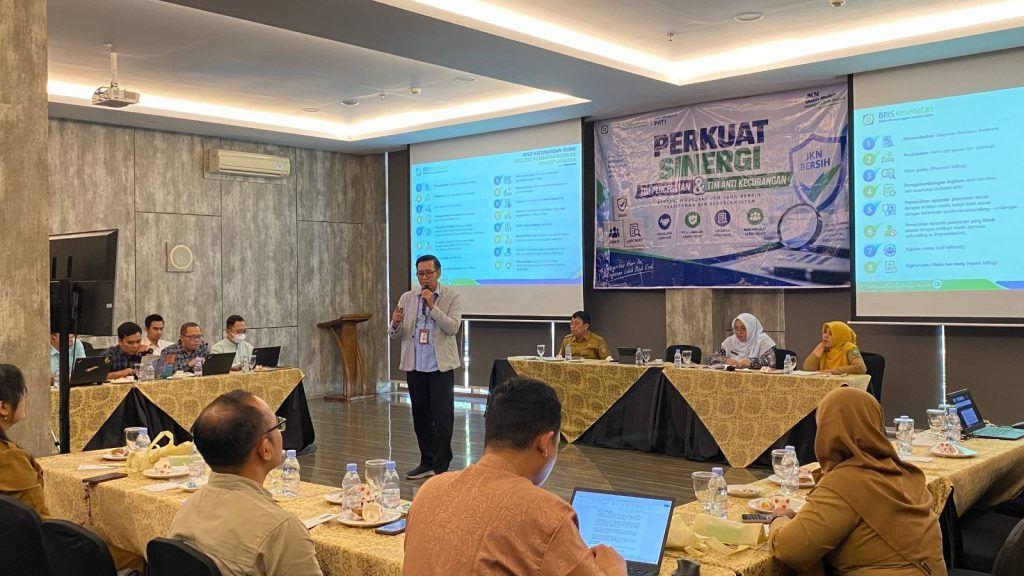 BPJS Kesehatan Pati dalam pertemuan bersama Tim Pencegahan dan Penanganan Kecurangan JKN yang melibatkan Dinas Kesehatan Kabupaten Pati, Rembang, dan Blora di Rembang, Selasa (29/9/2026).