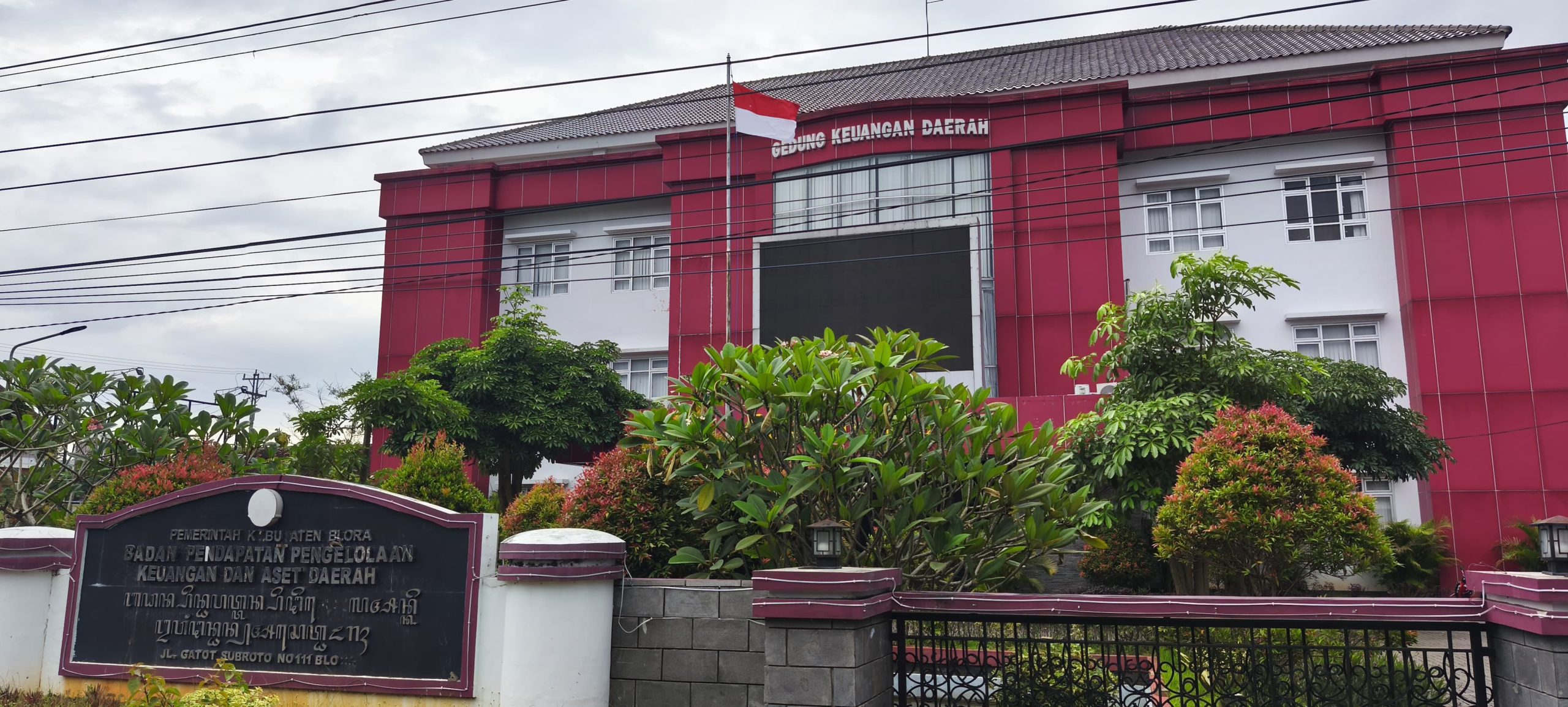 Kantor Badan Pendapatan, Pengelolaan Keuangan dan Aset Daerah (BPPKAD) Kabupaten Blora, Jawa Tengah.